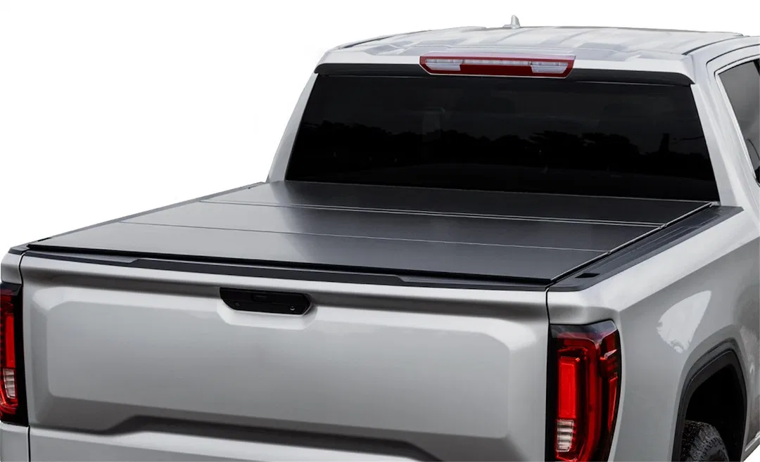 B1050029 – ACCESS Tonneau Cover, Hard Fold With Latching System Low Profile 2 Folds/ 3 Panels Matte Black Aluminum Lo...